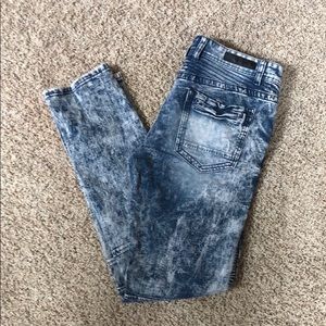 Acid Wash Skinny Jeans
